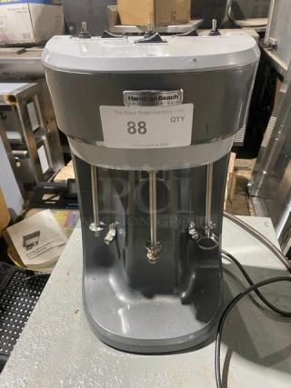 Hamilton Beach Commercial Heavy-Duty Electric Powered Countertop Triple-Spindle Drink Mixer Machine! On Legs!