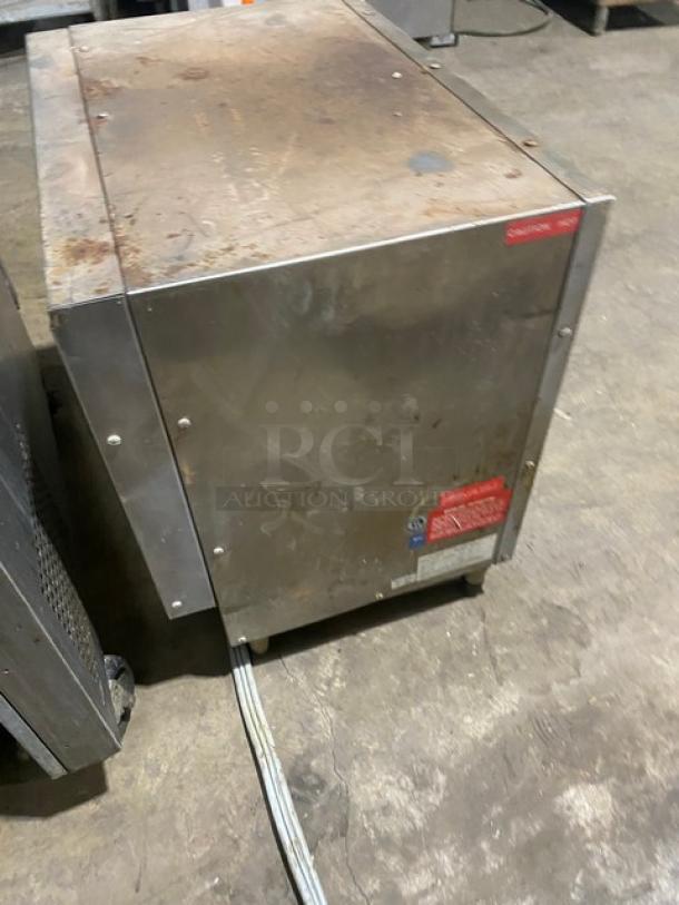 Lang Meltmaster Plus-II Series Commercial Stainless Steel Electric Powered Wall/Countertop Mounted Salamander Broiler/Cheese Melter! With Wire Rack! Model: MM24 SN: D37121! 240V 1 Phase! On Legs! - Image 3 of 8