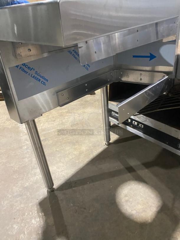 Glastender! 2023 Late Model! Commercial Stainless Steel Side-Mounted Underbar Dry Waste Unit! With 6" Waste Chute! With Back Splash! Model: DWB-15L! On Legs! 2X Your Bid! - Image 3 of 4