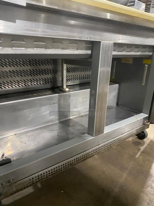 Fagor Commercial Stainless Steel 2 Door Refrigerated Bain Marie Style Mega Top Salad/Sandwich Prep Table! With Removable Cutting Board! Model: FST-48-12 SN: 11100920M! 115V 1 Phase! On Casters! - Image 6 of 9