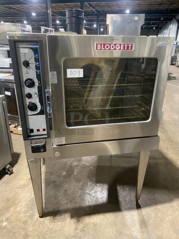 Blodgett Commercial Stainless Steel Electric Powered Single Stack Combi-Oven/Steamer! With Wire Oven Racks! Model: BC14E/AB SN: 070203.1H060S! 208V 3 Phase! On Legs! - Image 1 of 9