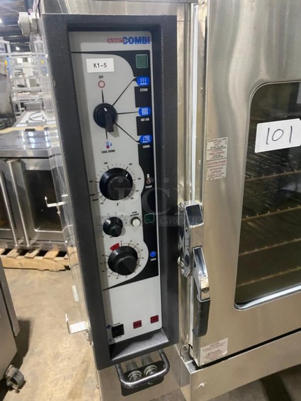 Blodgett Commercial Stainless Steel Electric Powered Single Stack Combi-Oven/Steamer! With Wire Oven Racks! Model: BC14E/AB SN: 070203.1H060S! 208V 3 Phase! On Legs! - Image 6 of 9