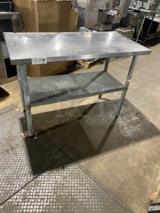 Commercial Stainless Steel Worktop Table! With Single Undershelf! On Legs!