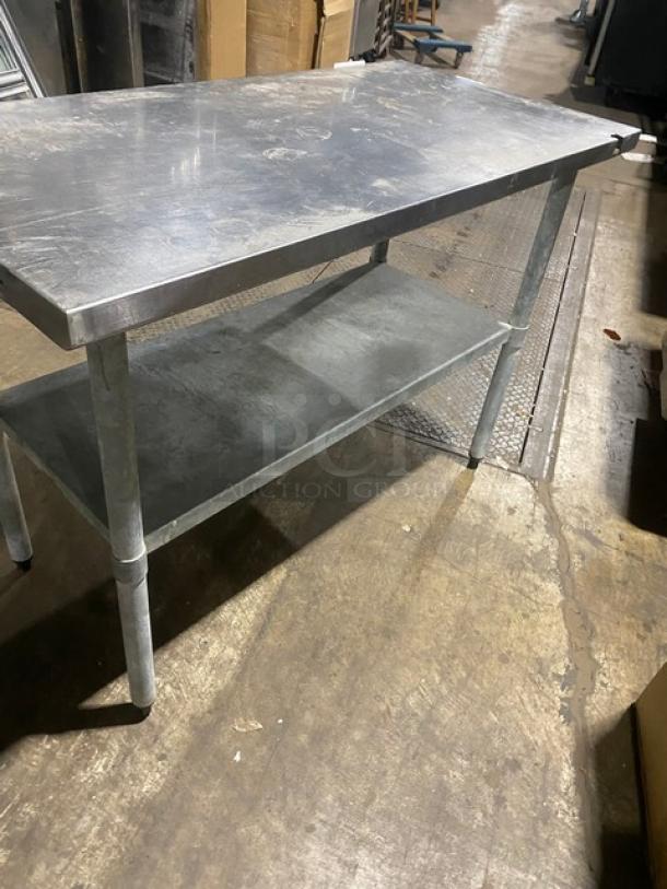 Commercial Stainless Steel Worktop Table! With Single Undershelf! On Legs! - Image 4 of 6