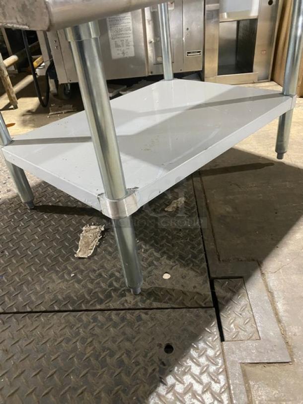 Hally Commercial Stainless Steel Worktop Equipment Stand! With Back & Side Risers! With Single Undershelf! Model: EQ2836! On Legs! - Image 6 of 8