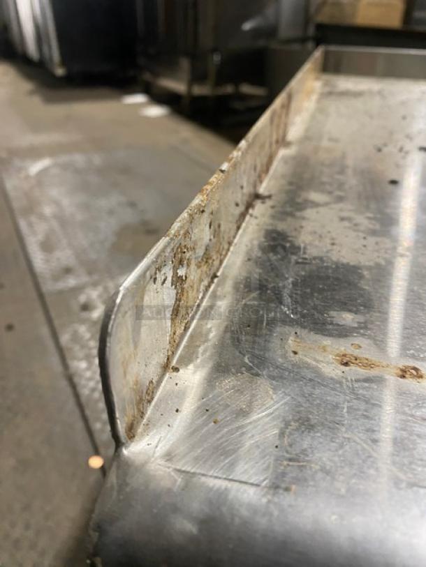 Hally Commercial Stainless Steel Worktop Equipment Stand! With Back & Side Risers! With Single Undershelf! Model: EQ2836! On Legs! - Image 7 of 8