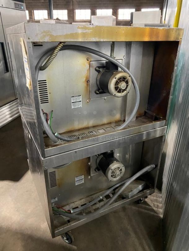 Bakers Pride Cyclone Series Commercial Stainless Steel Electric Powered Double Stacked Convection Oven! Energy Star Certified! With Wire Oven Racks! Model: GDCO-E1 SN: 555361611004! 208V 1 Phase! On Casters! 2X Your Bid Makes One Unit! - Image 3 of 12