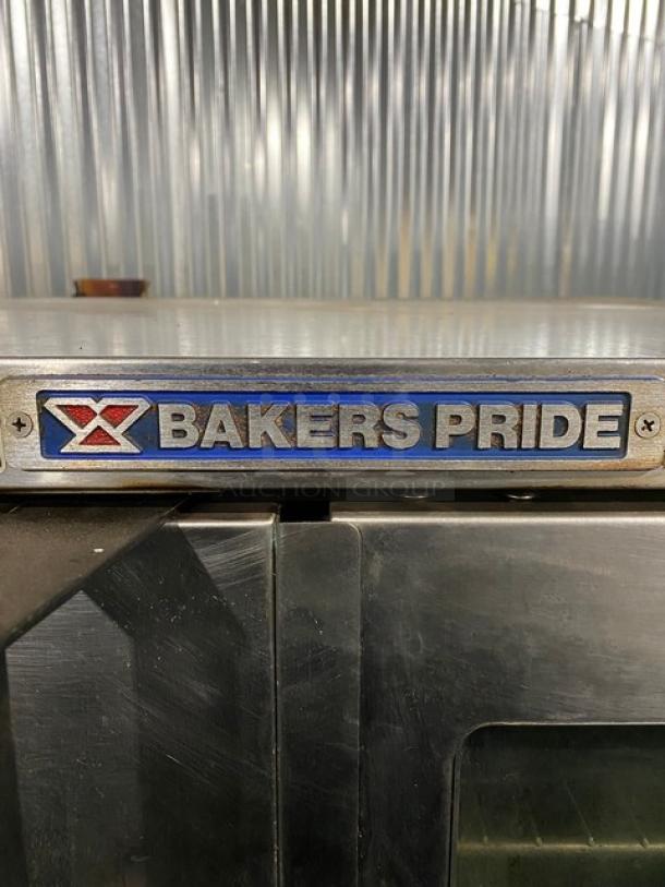 Bakers Pride Cyclone Series Commercial Stainless Steel Electric Powered Double Stacked Convection Oven! Energy Star Certified! With Wire Oven Racks! Model: GDCO-E1 SN: 555361611004! 208V 1 Phase! On Casters! 2X Your Bid Makes One Unit! - Image 7 of 12