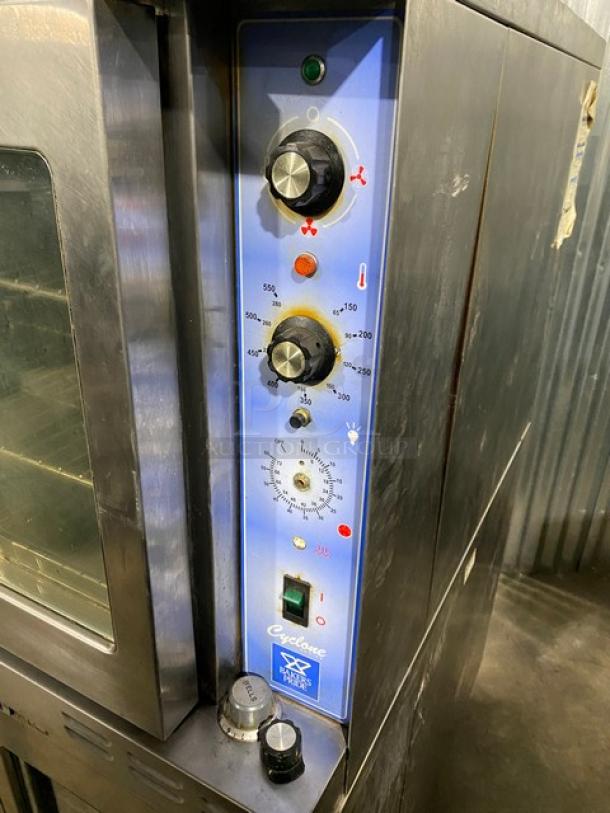 Bakers Pride Cyclone Series Commercial Stainless Steel Electric Powered Double Stacked Convection Oven! Energy Star Certified! With Wire Oven Racks! Model: GDCO-E1 SN: 555361611004! 208V 1 Phase! On Casters! 2X Your Bid Makes One Unit! - Image 8 of 12