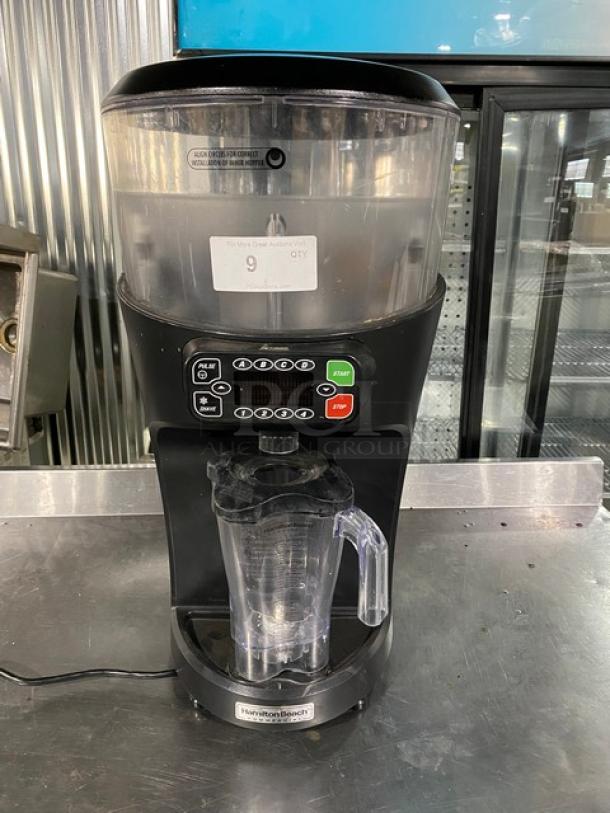 Hamilton Beach Revolution Series Commercial Electric Powered Countertop Portion Ice-Shaver/Blender! With 5 Gal. Capacity Insulated Double-Wall Hopper & 64 Oz. Polycarbonate Container! Model: HBS1400 SN: X4912DY00049! 120V! - Image 1 of 10
