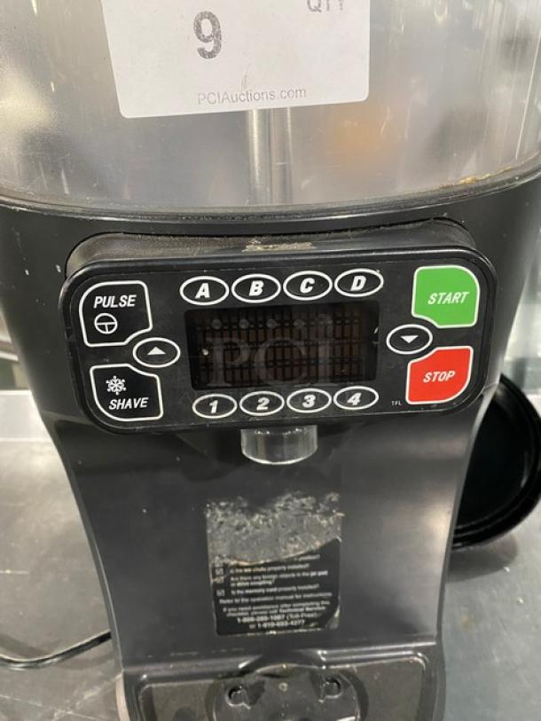 Hamilton Beach Revolution Series Commercial Electric Powered Countertop Portion Ice-Shaver/Blender! With 5 Gal. Capacity Insulated Double-Wall Hopper & 64 Oz. Polycarbonate Container! Model: HBS1400 SN: X4912DY00049! 120V! - Image 8 of 10