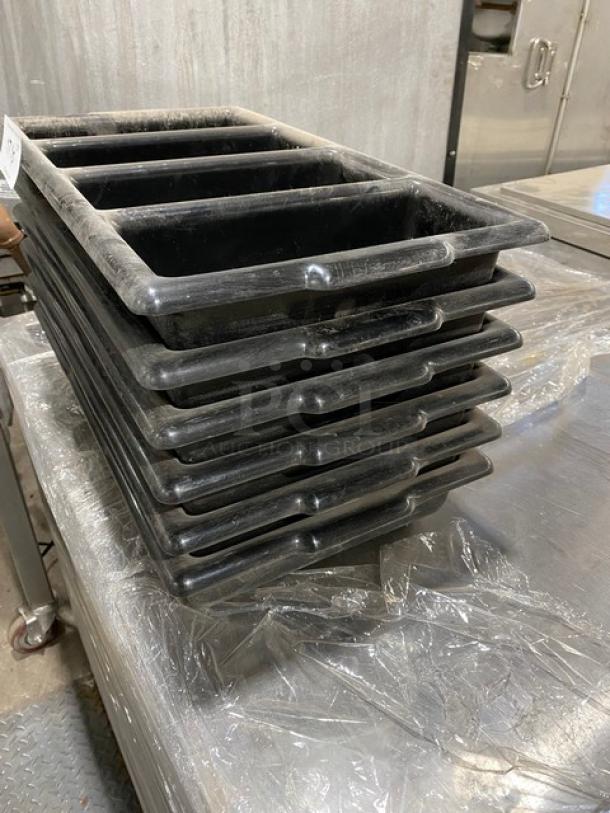 TableCraft Commercial Black 4-Compartment Cutlery Box/Flatware Bin! With Handles! Model: 1524B! 6X Your Bid! - Image 2 of 7