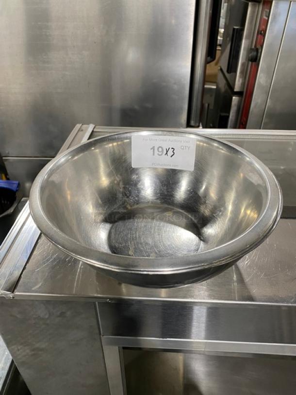 Commercial Stainless Steel Mixing/Prep Bowls! 3X Your Bid! - Image 1 of 7