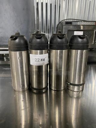 Commercial Stainless Steel Milk/Cream Carafes! 4X Your Bid!