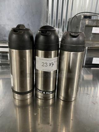 Commercial Stainless Steel Milk/Cream Carafes! 3X Your Bid!