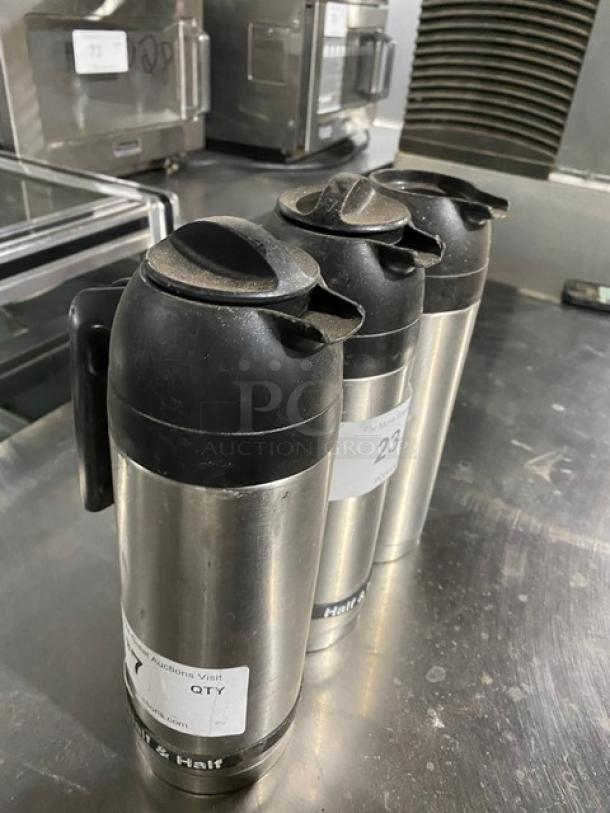 Commercial Stainless Steel Milk/Cream Carafes! 3X Your Bid! - Image 3 of 9