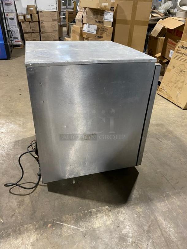 Delfield Commercial Stainless Steel Solid Single Door Undercounter Refrigerator! Model: 406CA-DHL-DD1 SN: 0508036102880-T! 115V 1 Phase! On Casters! - Image 4 of 9