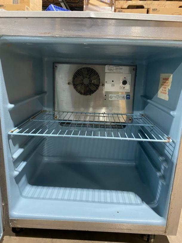 Delfield Commercial Stainless Steel Solid Single Door Undercounter Refrigerator! Model: 406CA-DHL-DD1 SN: 0508036102880-T! 115V 1 Phase! On Casters! - Image 5 of 9