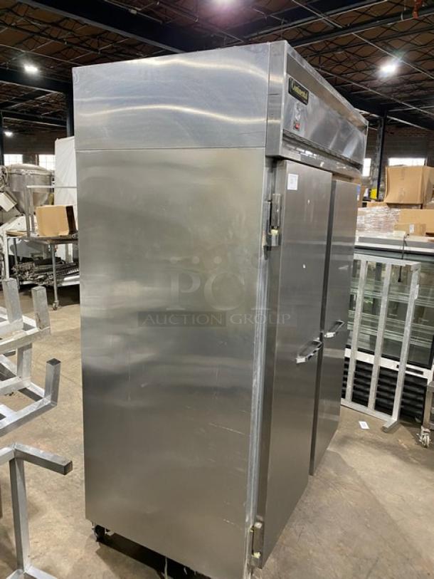 Continental Commercial Stainless Steel Solid 2 Door Reach In Freezer! Energy Star Certified! With Poly Coated Wire Racks! Model: 2FE SN: 152B8174! 115V 1 Phase! On Casters! - Image 2 of 11