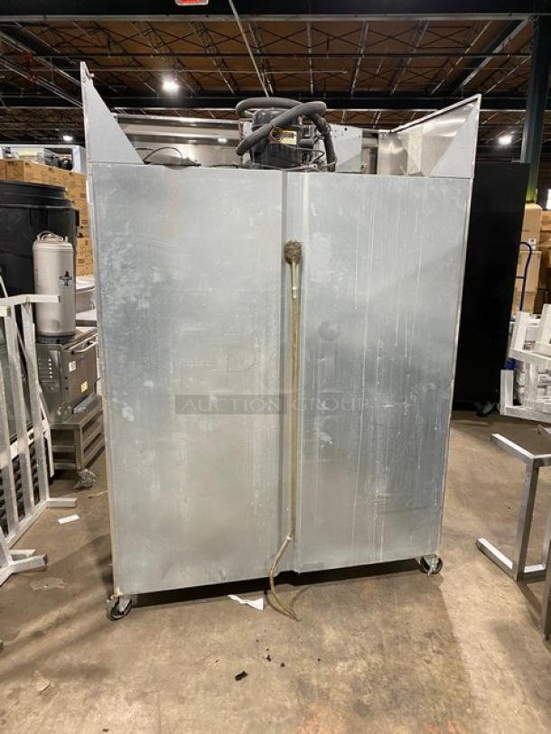Continental Commercial Stainless Steel Solid 2 Door Reach In Freezer! Energy Star Certified! With Poly Coated Wire Racks! Model: 2FE SN: 152B8174! 115V 1 Phase! On Casters! - Image 3 of 11