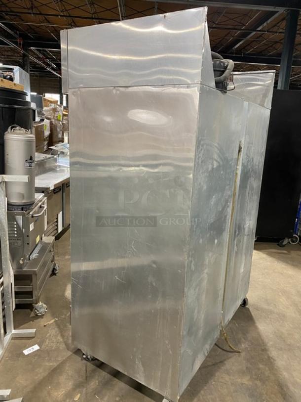Continental Commercial Stainless Steel Solid 2 Door Reach In Freezer! Energy Star Certified! With Poly Coated Wire Racks! Model: 2FE SN: 152B8174! 115V 1 Phase! On Casters! - Image 4 of 11