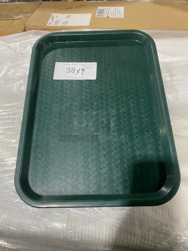 Carlisle Commercial Green Rectangular Food Serving Trays! Model: NCT1216! 9X Your Bid! - Image 1 of 7