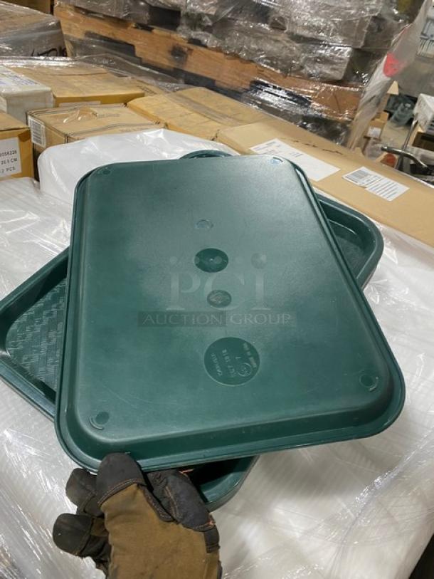 Carlisle Commercial Green Rectangular Food Serving Trays! Model: NCT1216! 9X Your Bid! - Image 3 of 7