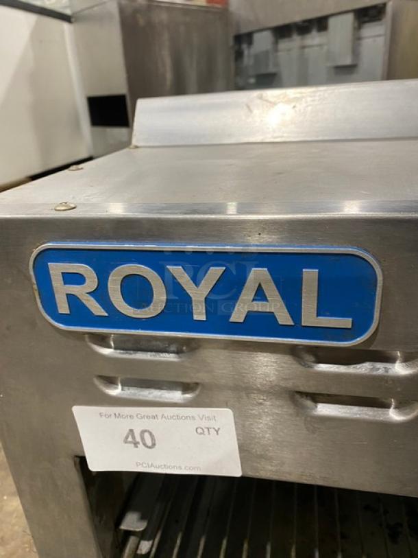 Royal Commercial Stainless Steel Natural Gas Powered Overhead Salamander Broiler/Cheese Melter! With Wire Oven Rack! - Image 6 of 8