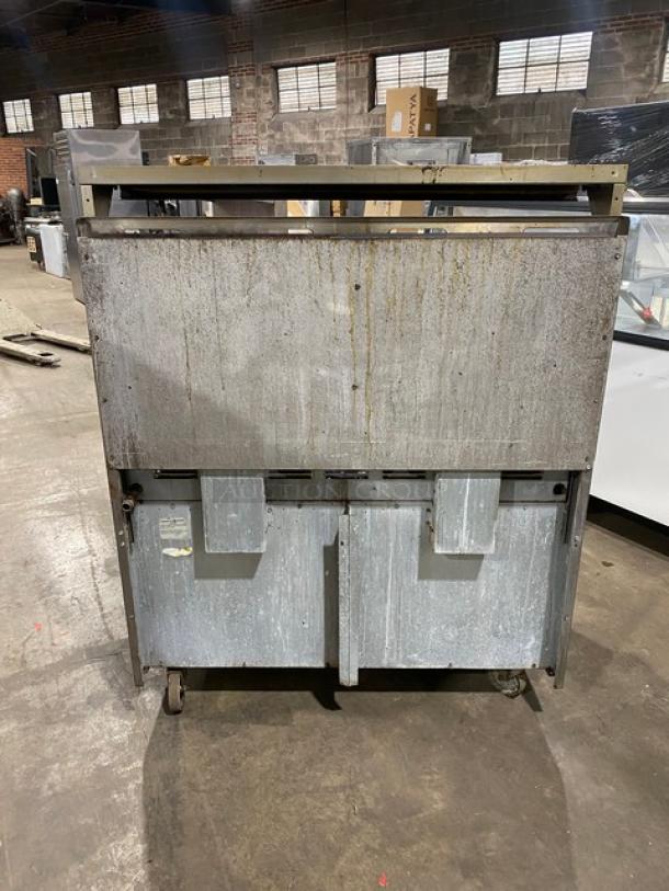 American Range Commercial Stainless Steel Natural Gas Powered 8 Burner Range/Double Oven Combo! With Back Splash & Overhead Salamander Shelf! With Wire Oven Racks! On Casters! - Image 3 of 11