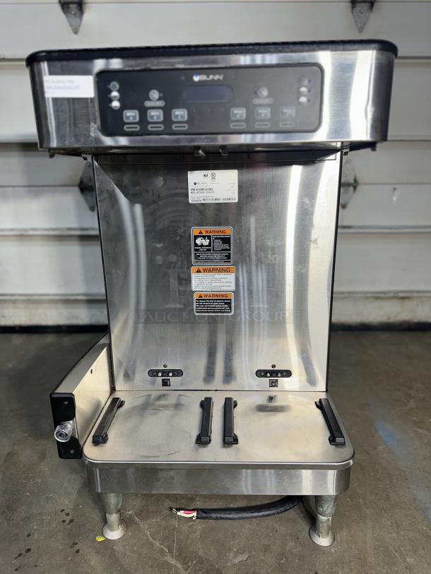 One Bunn Commercial Coffee Maker Model# 1CB Twin SH 120/240 Volts 20X21X34 Working when removed - Image 1 of 5