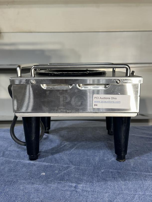 One Bunn Coffee Pot Warmer Model# RWS1 120 Volts Black Satin Nickel Legs 8X9X8 - Image 2 of 4