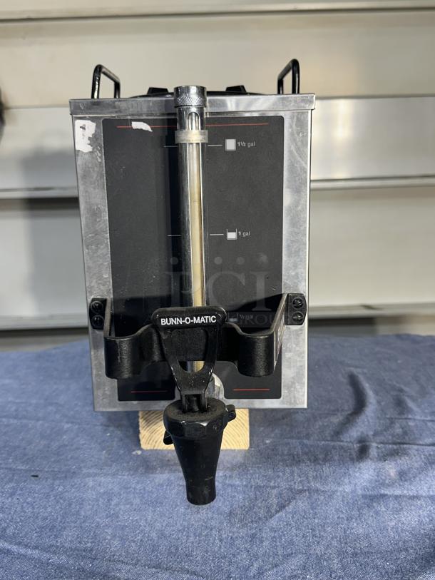 One Bunn Portable Coffee Server, 1.5 Gallon, Model # 1.5GPR-FF, Top Handle, 7X13X11 - Image 1 of 3