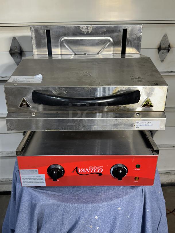 One Avantco 17" Electric Countertop Salamander Model# 177SAL17M 208/240 Volts 18X19X20 - Image 1 of 4