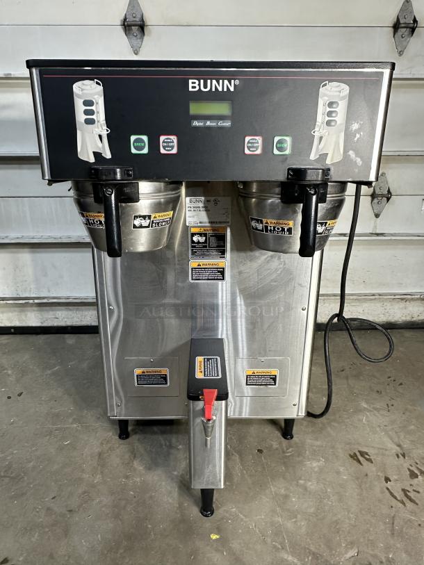 One Bunn Dual Brew Wise Coffee Brewer with Hot Water Dispenser, Model# Dual TF DBC 120/240 Volts 22X21X36 - Image 1 of 4