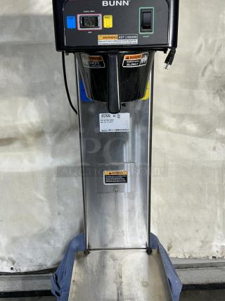 One Bunn Twin Iced Tea Brewer, 13 Gallon, Model# TB6Q, 120 Volts powered on when tested. 11X83X35