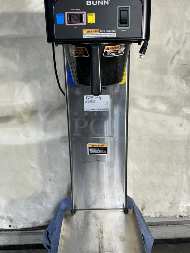 One Bunn Twin Iced Tea Brewer, 13 Gallon, Model# TB6Q, 120 Volts powered on when tested. 11X83X35 - Image 1 of 3