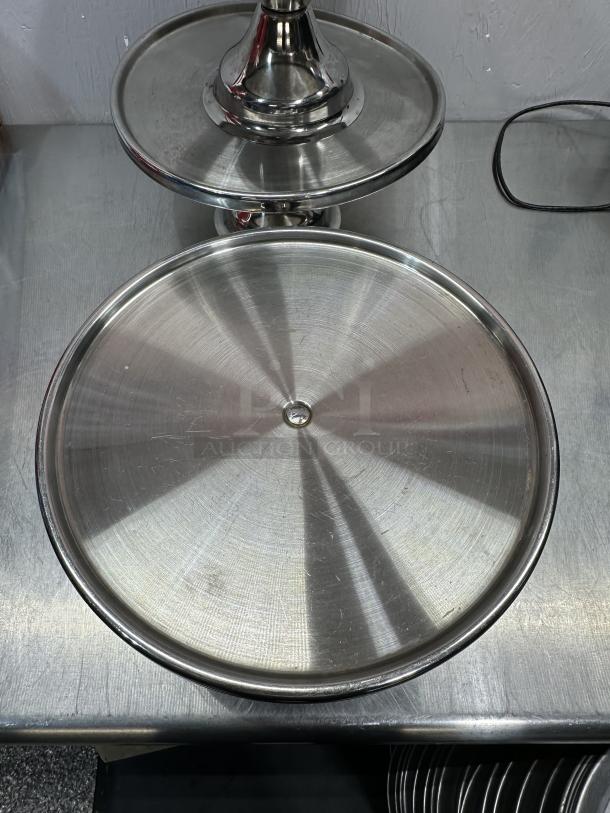 Excellent 12" Round Royal Dessert Stand Chrome Plated - Image 2 of 2