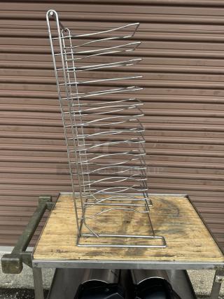 One Pizza Pan Prep Rack SS 15 slots