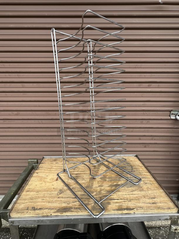 One Pizza Pan Prep Rack SS 15 slots - Image 2 of 2