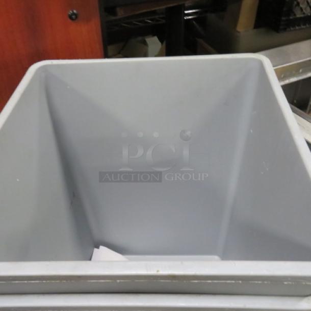 One Square Trash Can. - Image 2 of 2