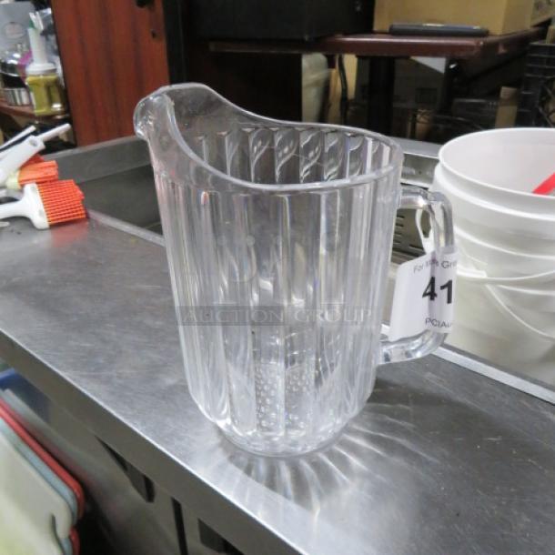 One Clear Poly Pitcher. - Image 1 of 1