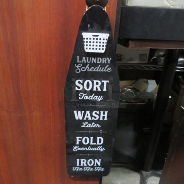 One Laundry Sign. - Image 1 of 1