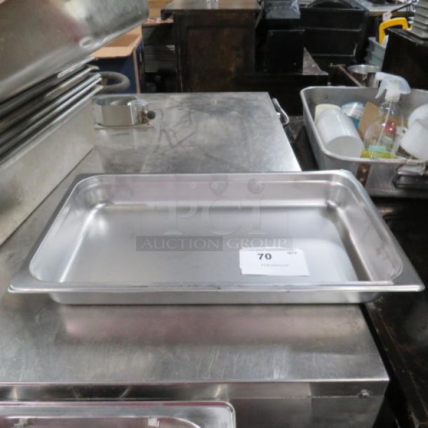 One Full Size 2.5 Inch Deep Hotel Pan. - Image 1 of 1