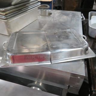One Full Size Hinged Lid.