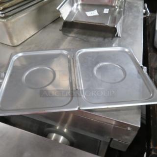 One Full Size Hinged Lid.