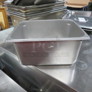 One 1/2 Size 6 Inch Deep Hotel Pan.