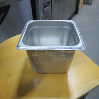 1/6 Size 6 Inch Deep Hotel Pan. 5XBID