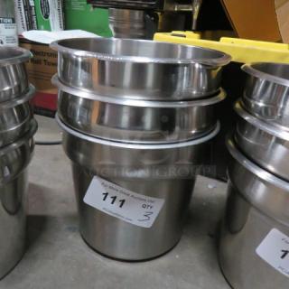 Stainless Steel Soup Well. 3XBID