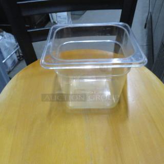 1/6 Size 6 Inch Deep Food Storage Container. 5XBID
