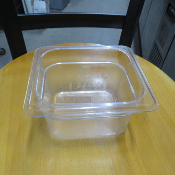 1/6 Size 4 Inch Deep Food Storage Container. 7XBID - Image 1 of 1